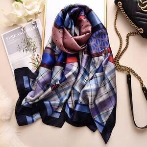 Miss Dell Women Satin Silky Long Scarf/Shawl Body Wrap